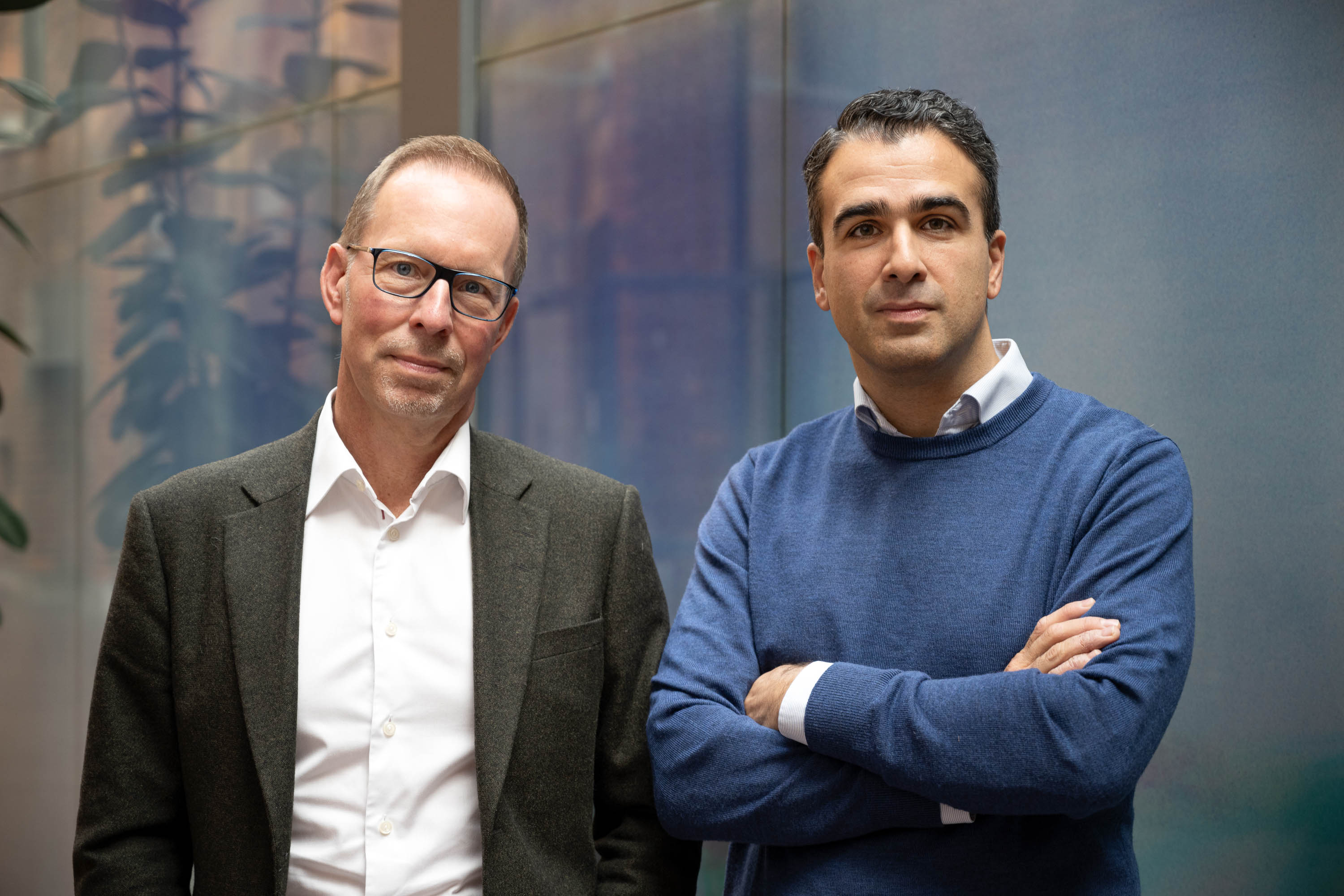 Erik Wikander vvd Svensk Fast och Hemad Razavi vd Ordna Bolån